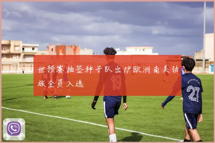 世预赛抽签种子队出炉欧洲南美劲旅全员入选